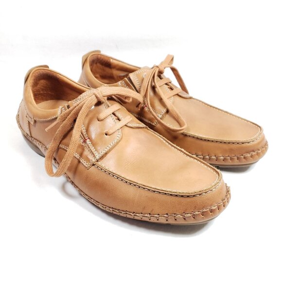 Pikolinos Men's Size 8.5 Brown Leather Driving Loafers - Picture 1 of 8